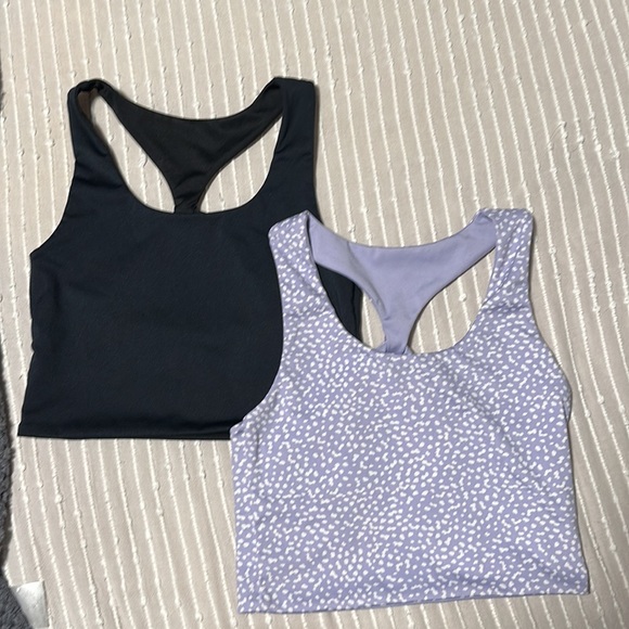 Cotton On Set of 2 Reversible Workout Crop Tops - Picture 2 of 2